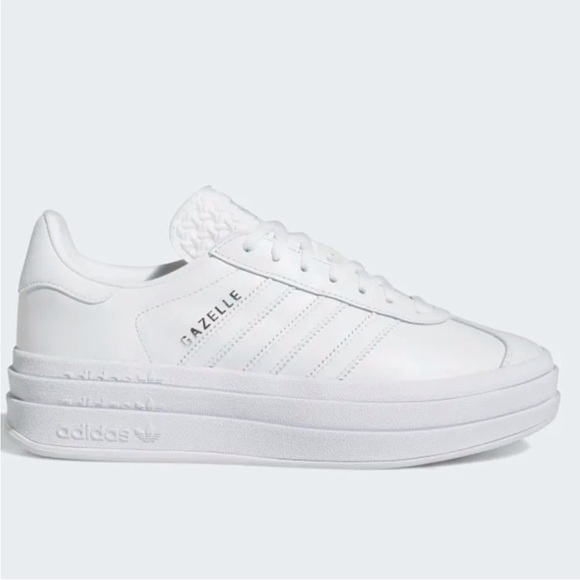 adidas Gazelle Bold Triple White - Picture 2 of 10